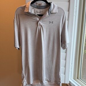 Under Armour Men's Light Gray Polo Shirt